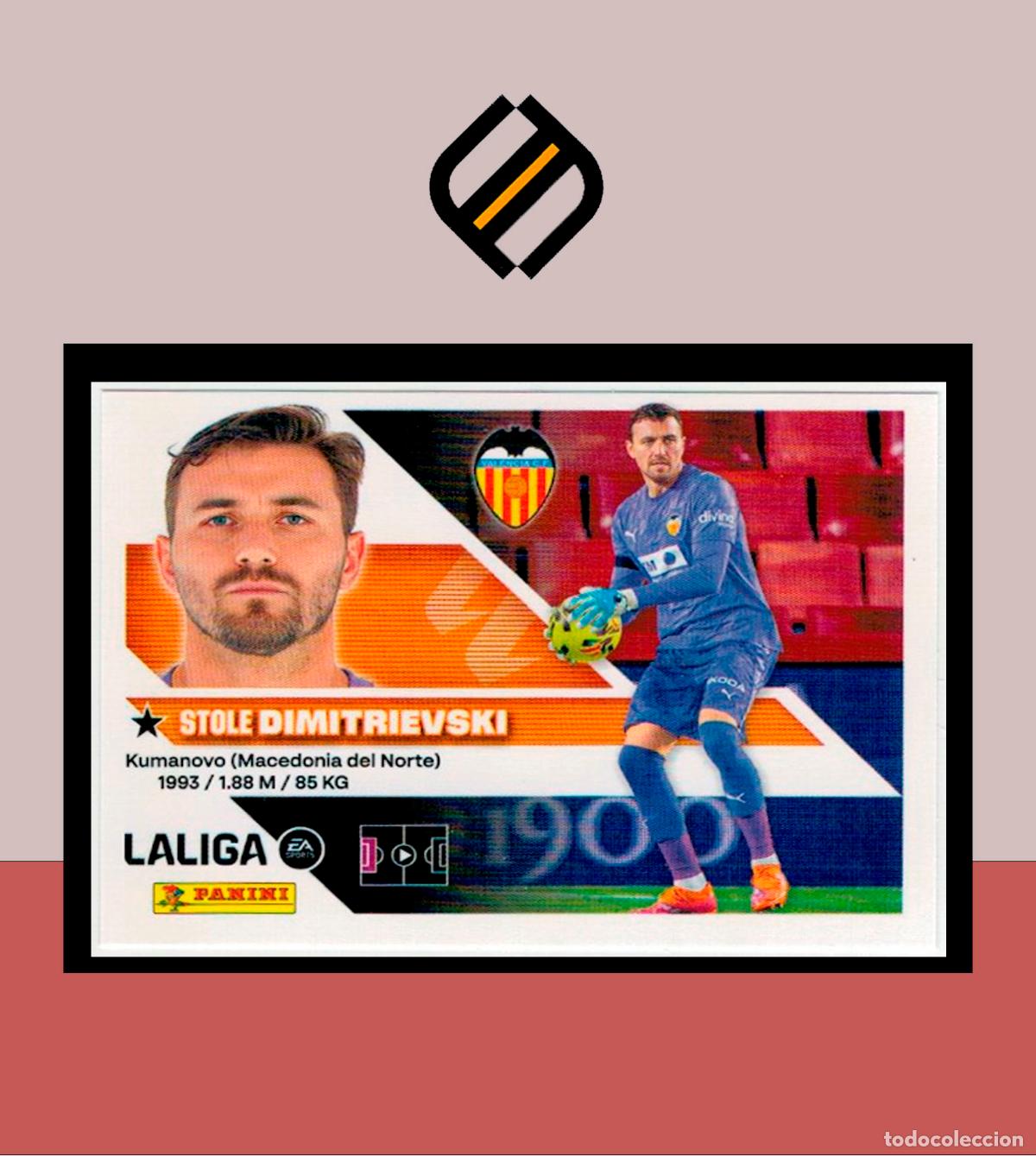 Cromos de f&uacute;tbol: LIGA ESTE 2026 2027 26 27 PANINI VALENCIA CF N&ordm; 3 DIMITRIEVSKI STICKER ALB&Uacute;M COLECCI&Oacute;N