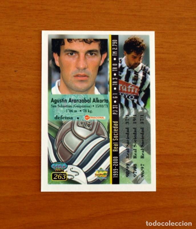 Cromos de f&uacute;tbol: Real Sociedad - N&ordm; 263 Aranzabal - Mundicromo Las Fichas de la Liga 2000-2001, 00-01