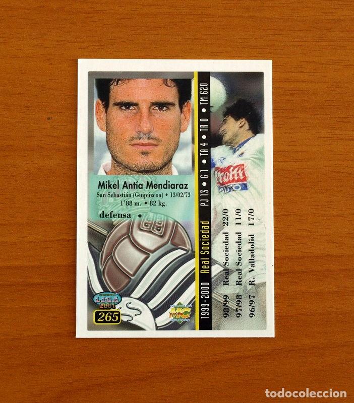 Cromos de f&uacute;tbol: Real Sociedad - N&ordm; 265 Antia - Mundicromo Las Fichas de la Liga 2000-2001, 00-01