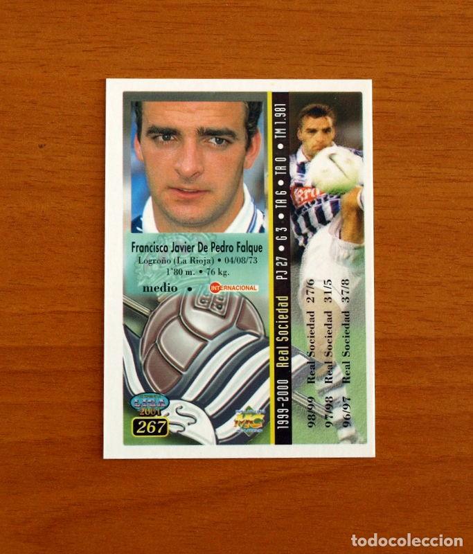 Cromos de f&uacute;tbol: Real Sociedad - N&ordm; 267 De Pedro - Mundicromo Las Fichas de la Liga 2000-2001, 00-01