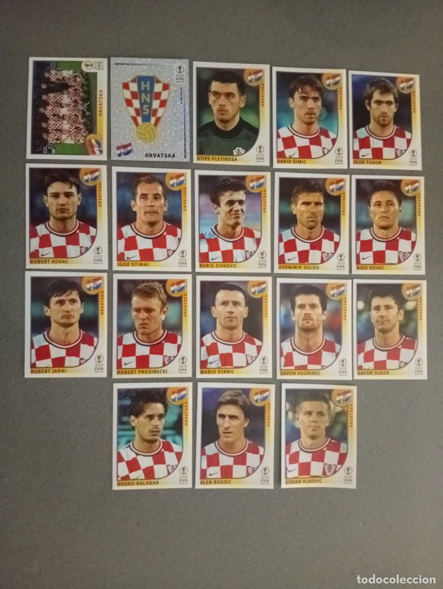Cromos de f&uacute;tbol: LOTE 18 CROMOS CROACIA HRVATSKA PANINI 2002 MUNDIAL KOREA FUTBOL 02 CROMO - SIN PEGAR