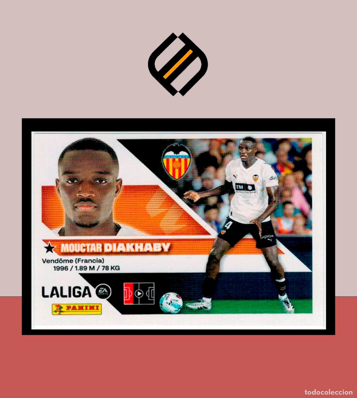 Cromos de f&uacute;tbol: LIGA ESTE 2026 2027 26 27 PANINI VALENCIA CF N&ordm; 8B DIAKHABY STICKER ALB&Uacute;M COLECCI&Oacute;N