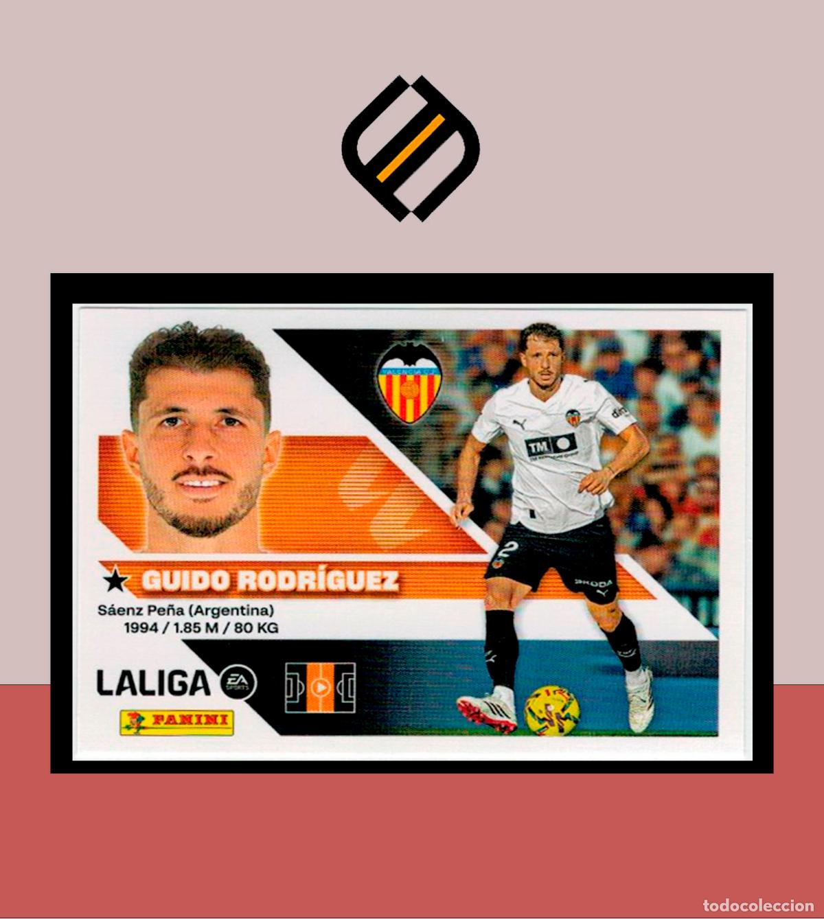 Cromos de f&uacute;tbol: LIGA ESTE 2026 2027 26 27 PANINI VALENCIA CF N&ordm; 12 GUIDO RODR&Iacute;GUEZ STICKER ALB&Uacute;M COLECCI&Oacute;N