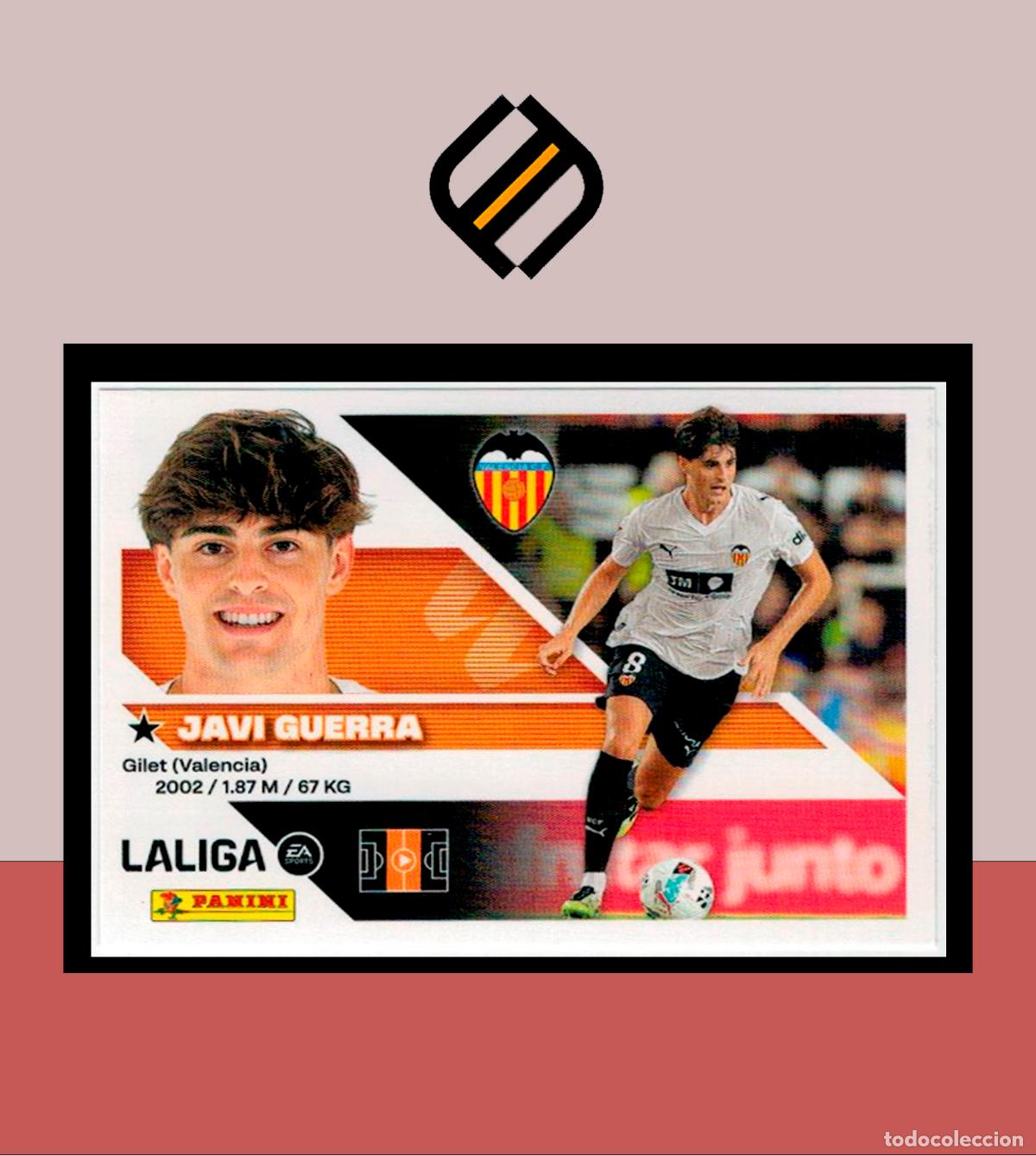 Cromos de f&uacute;tbol: LIGA ESTE 2026 2027 26 27 PANINI VALENCIA CF N&ordm; 13 JAVI GUERRA STICKER ALB&Uacute;M COLECCI&Oacute;N