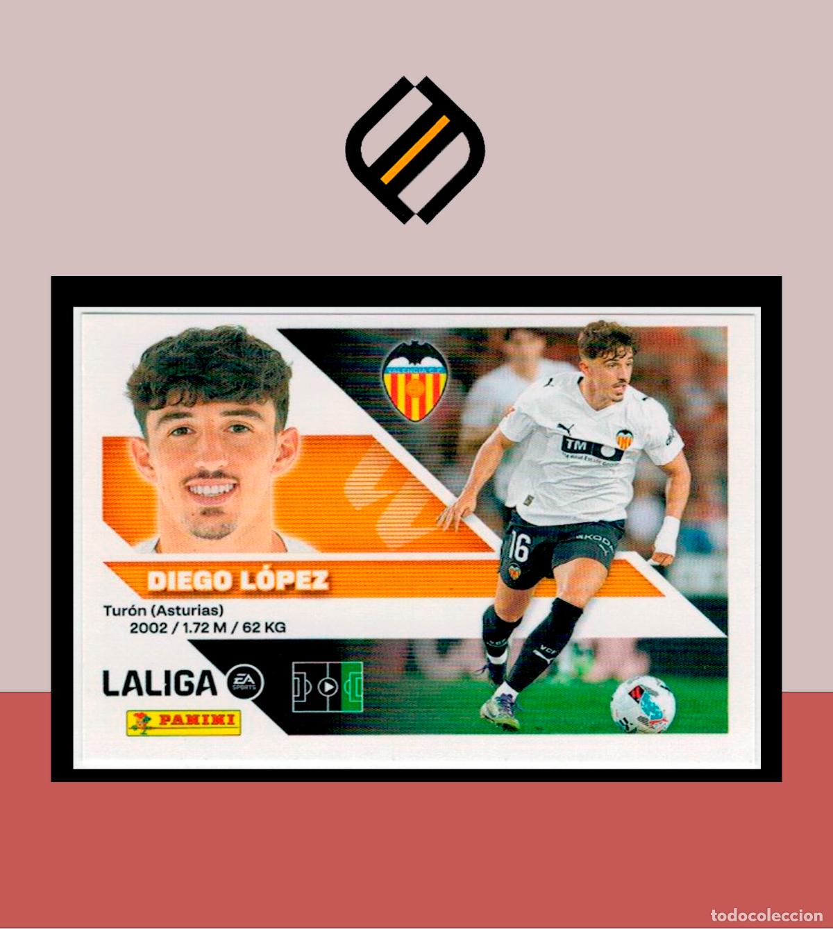 Figurine di Calcio: LIGA ESTE 2026 2027 26 27 PANINI VALENCIA CF N&ordm; 18 DIEGO L&Oacute;PEZ STICKER ALB&Uacute;M COLECCI&Oacute;N