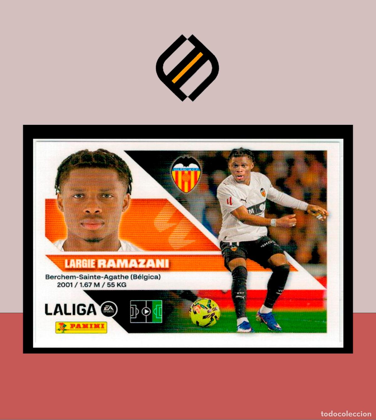 Figurine di Calcio: LIGA ESTE 2026 2027 26 27 PANINI VALENCIA CF N&ordm; 19 RAMAZANI STICKER ALB&Uacute;M COLECCI&Oacute;N