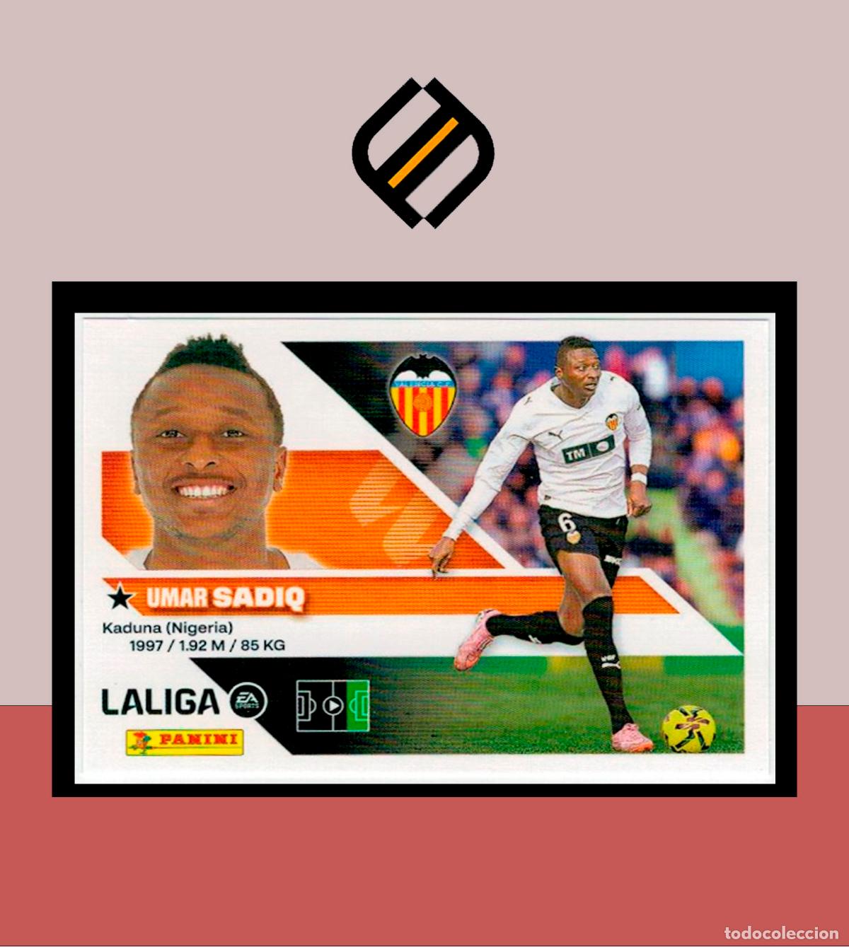 Cromos de f&uacute;tbol: LIGA ESTE 2026 2027 26 27 PANINI VALENCIA CF N&ordm; 20A SADIQ STICKER ALB&Uacute;M COLECCI&Oacute;N