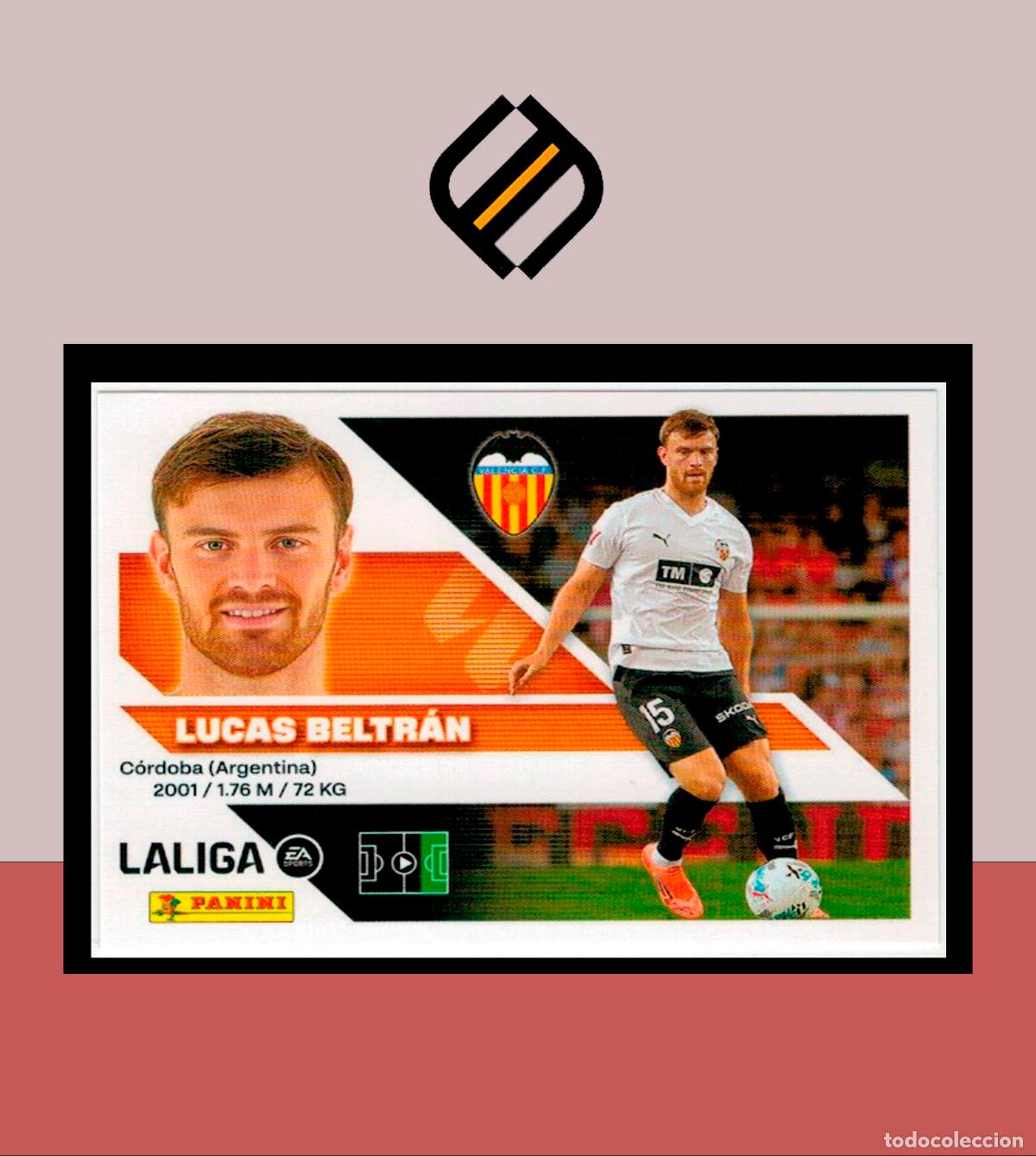 Cromos de f&uacute;tbol: LIGA ESTE 2026 2027 26 27 PANINI VALENCIA CF N&ordm; 20B LUCAS BELTR&Aacute;N STICKER ALB&Uacute;M COLECCI&Oacute;N