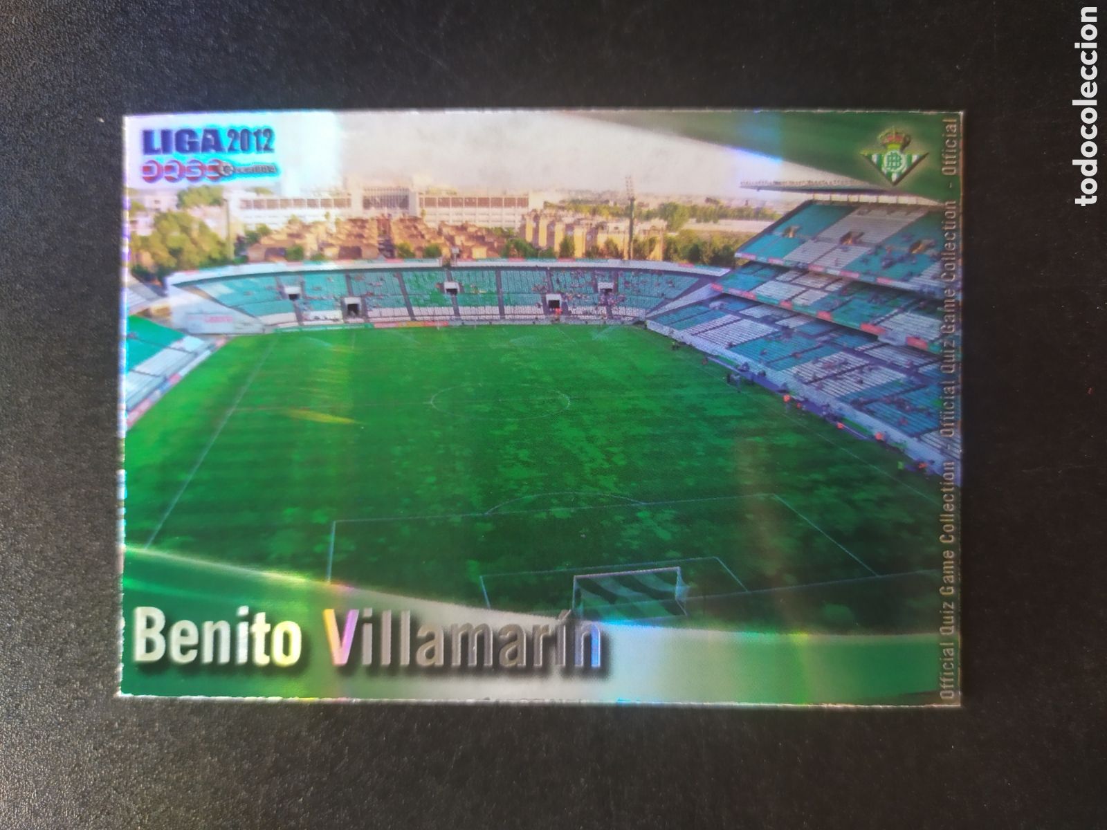 Cromos de f&uacute;tbol: Mundicromo fichas Liga 2011 2012 11 12 Benito Villamar&iacute;n brillo rayas n&deg; 461 Real Betis