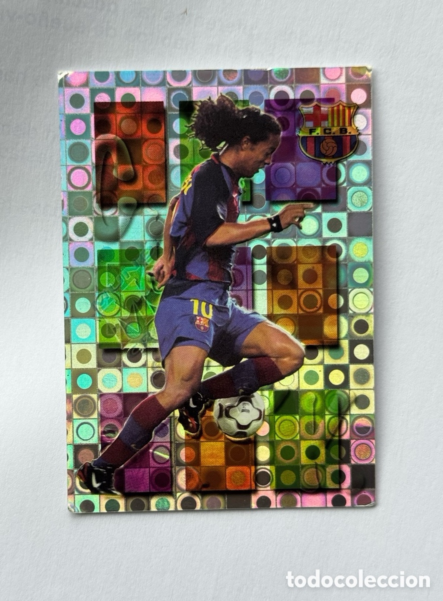 Cromos de f&uacute;tbol: Cromo Ronaldinho FC Barcelona N.&ordm; 161 &rdquo;Crack&rdquo; - Mundicromo Las Fichas de la Liga 2003-04 (Rookie)