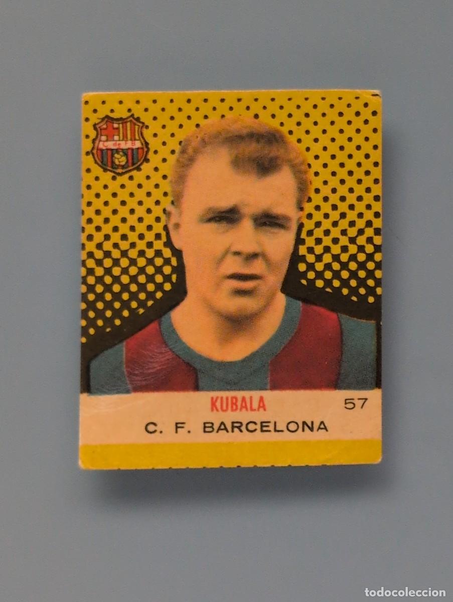 Figurine di Calcio: CROMO NUEVO MINT CARD KUBALA BARCELONA CAMPEONES 1957 BRUGUERA 1958 FOOTBALL TOP STAR HUNGARY