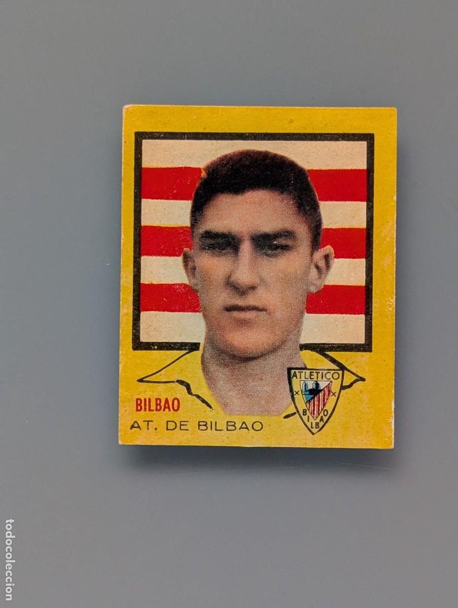 Cromos de f&uacute;tbol: MUY RARO CROMO NUEVO DOBLE BILBAO ATHLETIC CLUB CAMPEONES 1956 1957 BRUGUERA FOOTBALL FUTBOL VIZCAYA