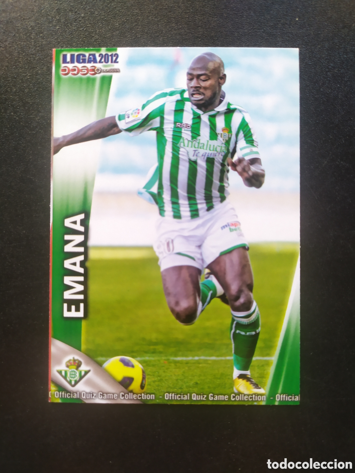 Cromos de f&uacute;tbol: Mundicromo fichas Liga 2011 2012 11 12 Emana n&deg; 475 Real Betis