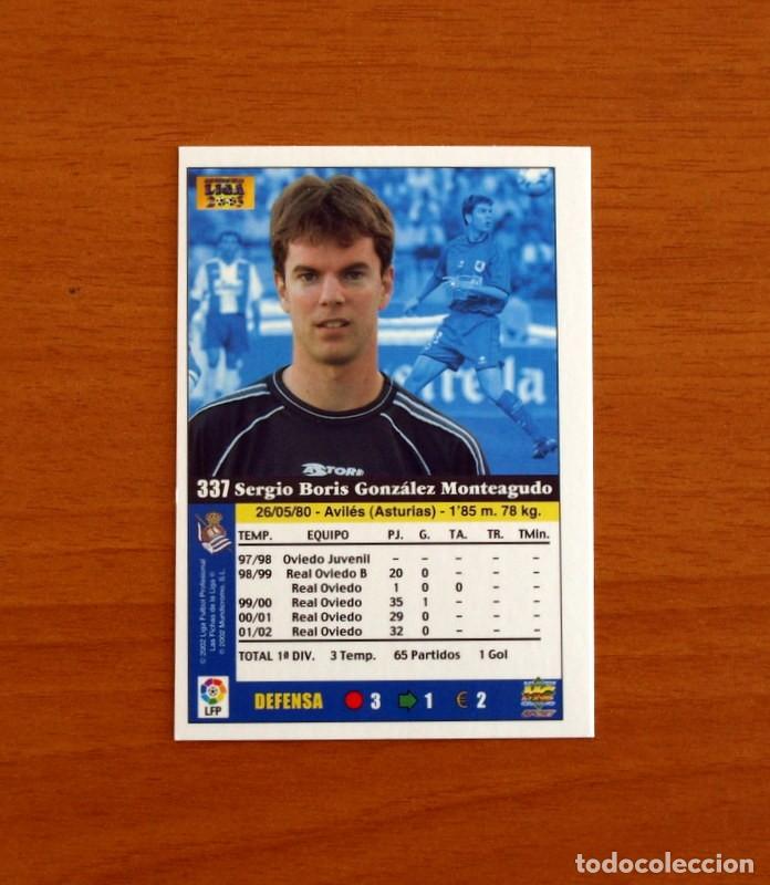 Cromos de f&uacute;tbol: Real Sociedad - N&ordm; 337 Boris - Mundicromo Las Fichas de la Liga 2002-2003, 02-03