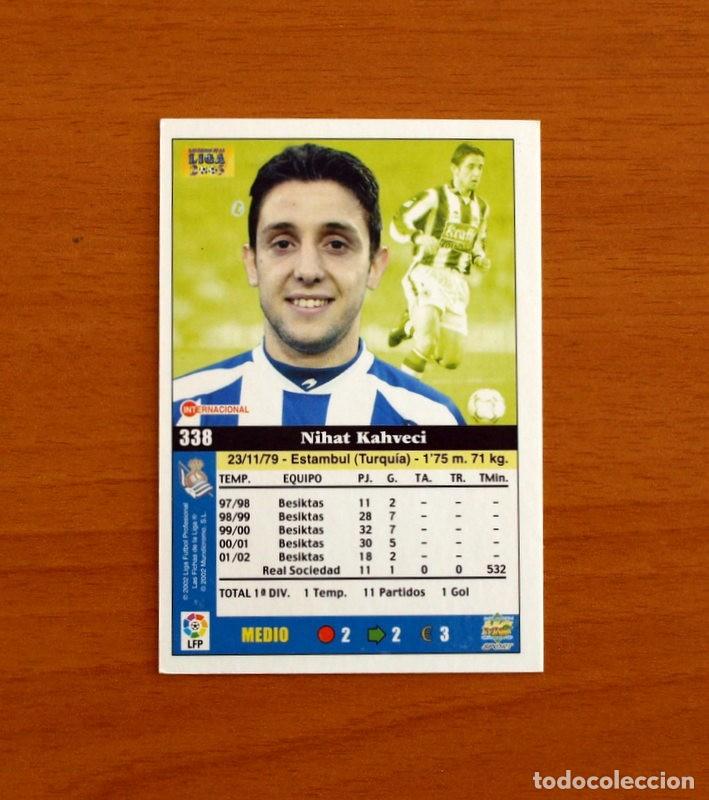 Cromos de f&uacute;tbol: Real Sociedad - N&ordm; 338 Nihat - Mundicromo Las Fichas de la Liga 2002-2003, 02-03