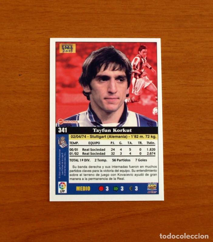 Cromos de f&uacute;tbol: Real Sociedad - N&ordm; 341 Tayfun - Mundicromo Las Fichas de la Liga 2002-2003, 02-03