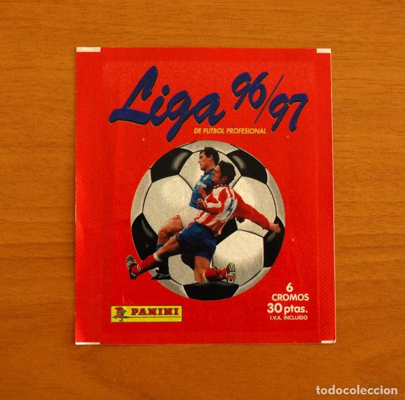 Cromos de f&uacute;tbol: Sobre vacio sin cromos - Liga 96-97 - 1996-1997 - Editorial Panini