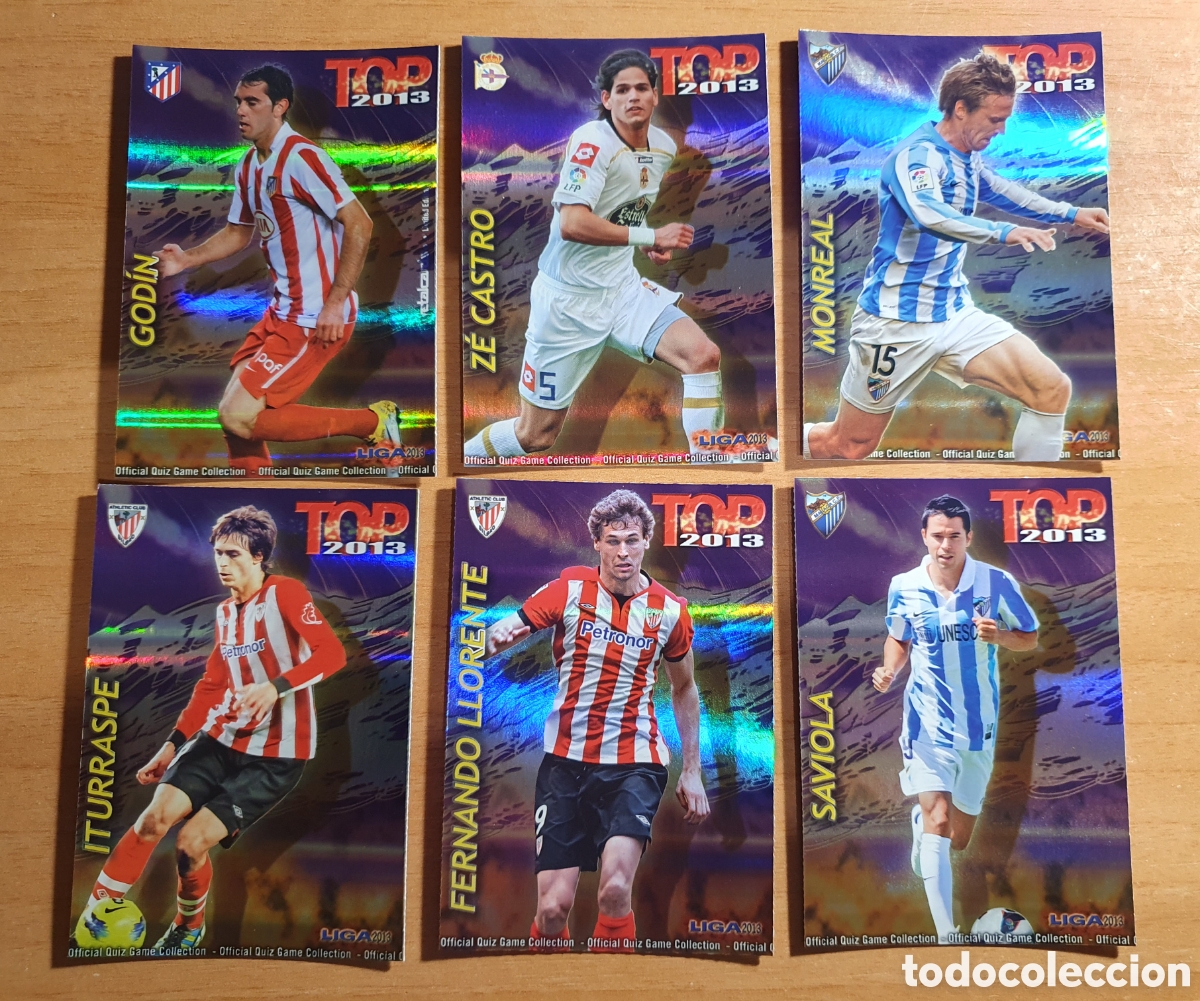 Cromos de f&uacute;tbol: Mundicromo 2012 2013 Top Morado Rayas Lote Completo