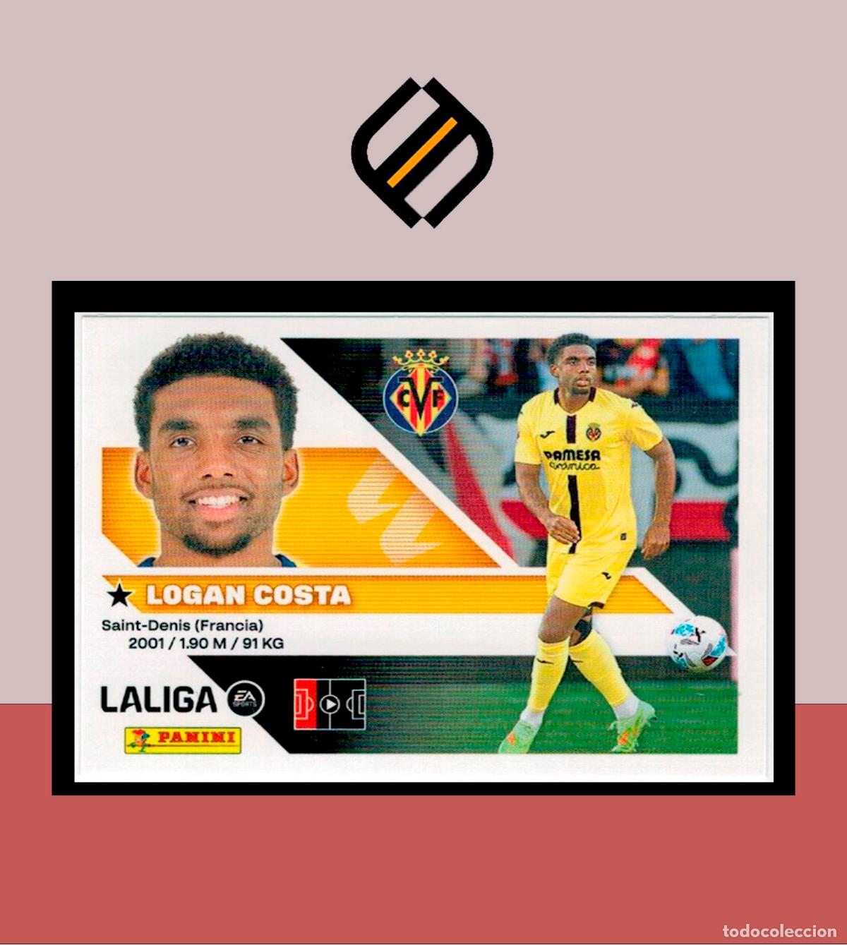 Cromos de f&uacute;tbol: LIGA ESTE 2026 2027 26 27 PANINI VILLARREAL CF N&ordm; 6B LOGAN COSTA STICKER ALB&Uacute;M COLECCI&Oacute;N