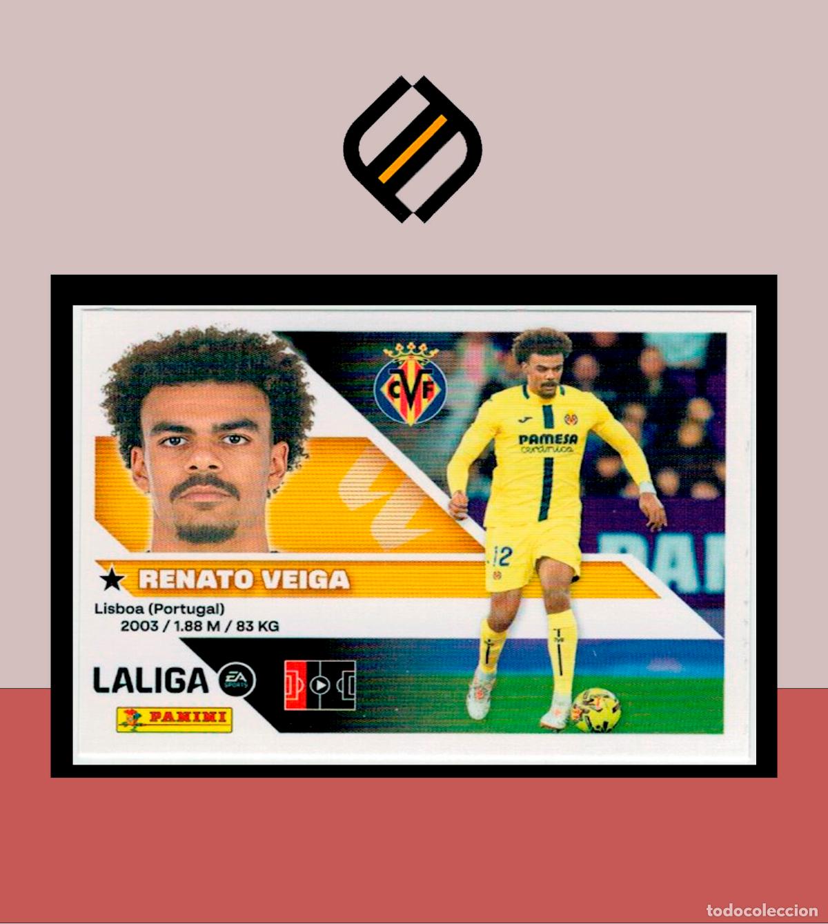 Cromos de f&uacute;tbol: LIGA ESTE 2026 2027 26 27 PANINI VILLARREAL CF N&ordm; 9 RENATO VEIGA STICKER ALB&Uacute;M COLECCI&Oacute;N
