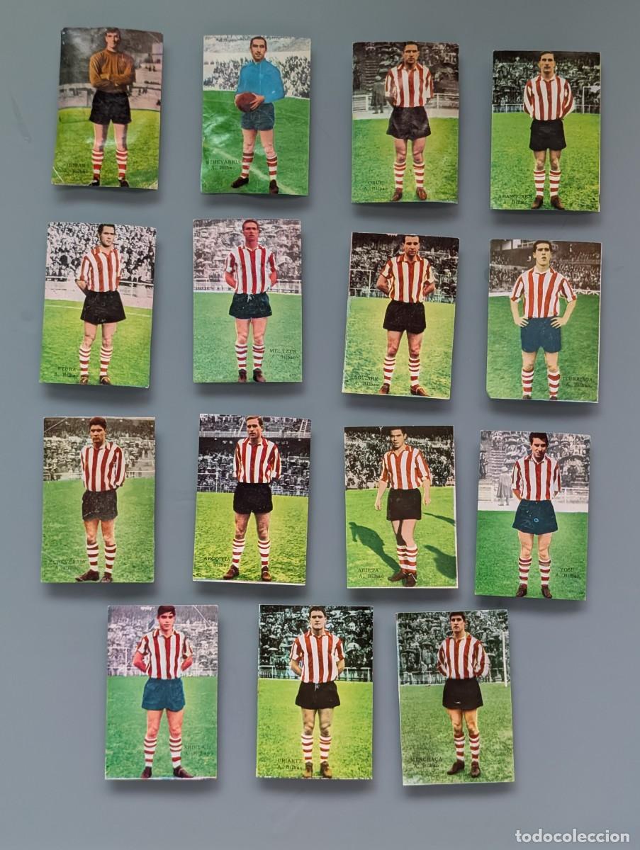 Cromos de f&uacute;tbol: PRECIOSO LOTE 15 CROMOS ATHLETIC ATLETICO BILBAO 1964 1965 64/65 EDIC FHER FUTBOL LIGA VIZCAYA