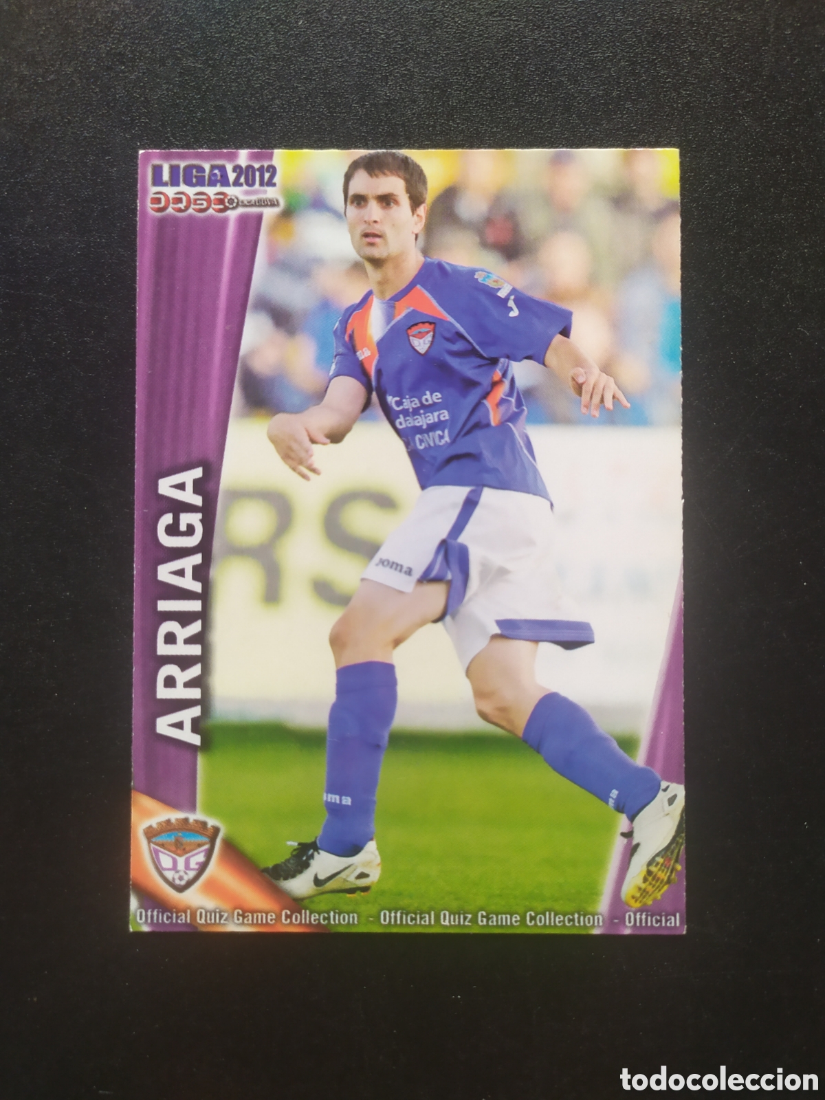 Cromos de f&uacute;tbol: Mundicromo fichas Liga 2011 2012 11 12 Arriaga n&deg; 1170 Guadalajara