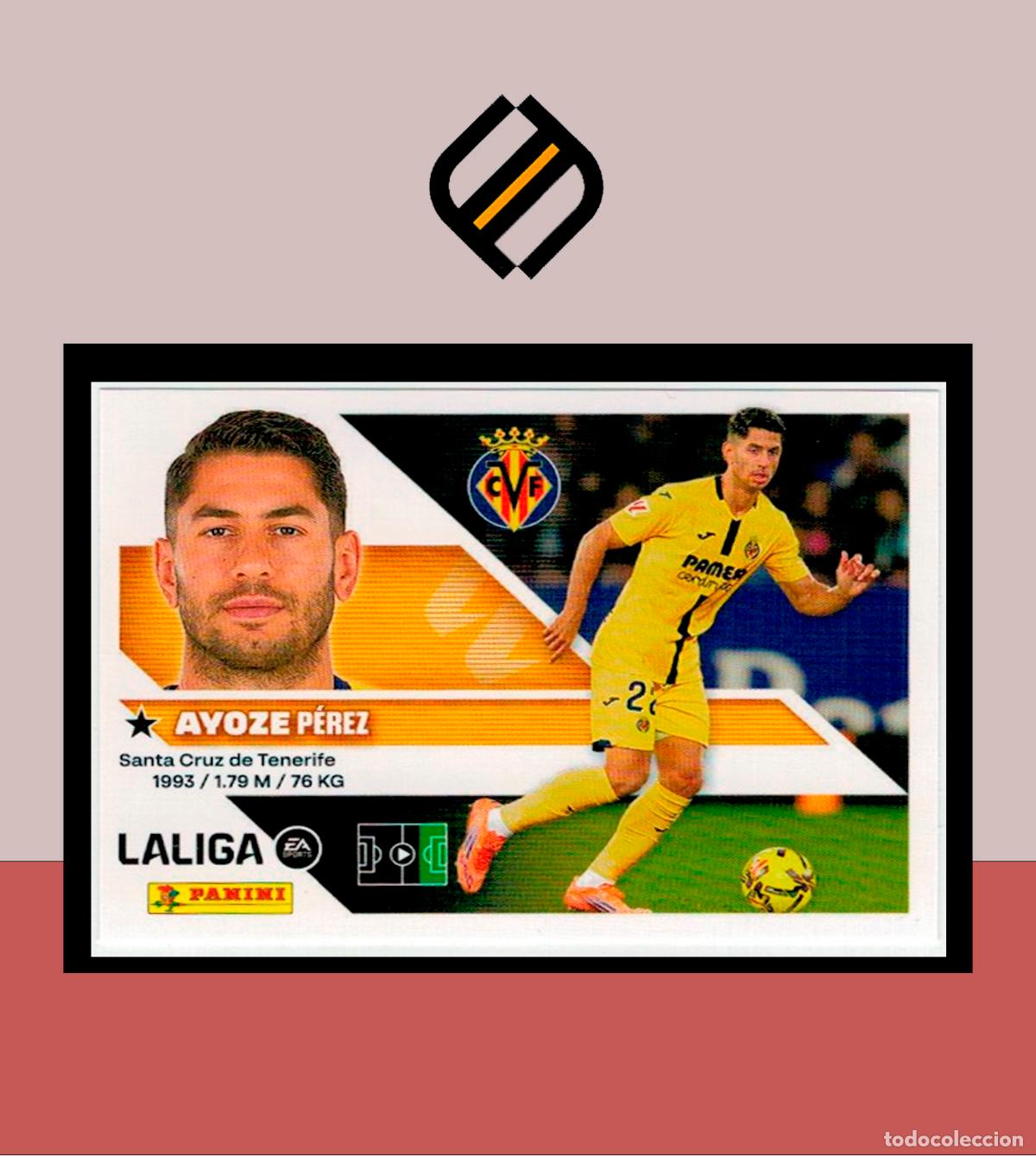 Cromos de f&uacute;tbol: LIGA ESTE 2026 2027 26 27 PANINI VILLARREAL CF N&ordm; 17 AYOZE STICKER ALB&Uacute;M COLECCI&Oacute;N