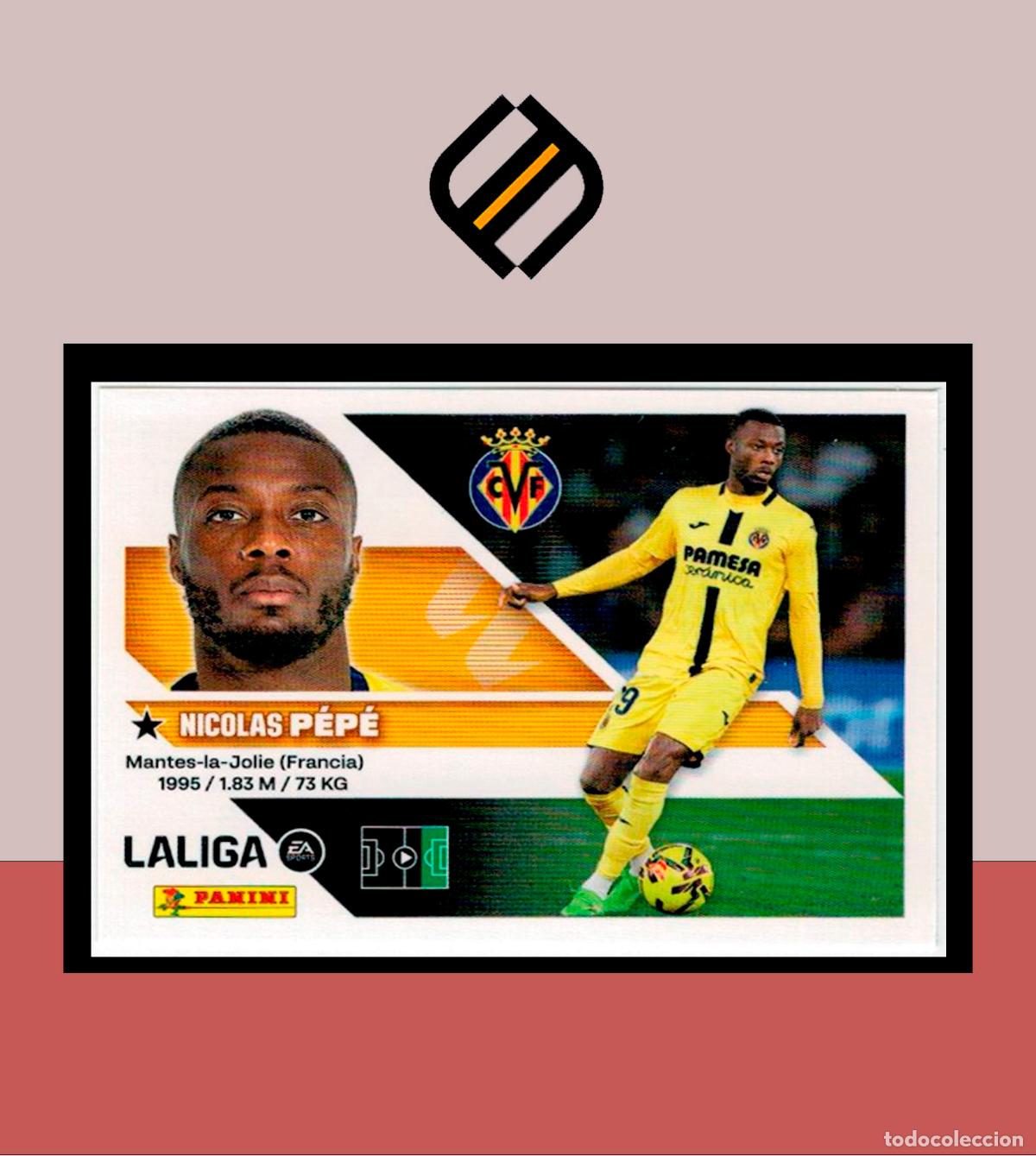 Cromos de f&uacute;tbol: LIGA ESTE 2026 2027 26 27 PANINI VILLARREAL CF N&ordm; 18 P&Eacute;PE STICKER ALB&Uacute;M COLECCI&Oacute;N