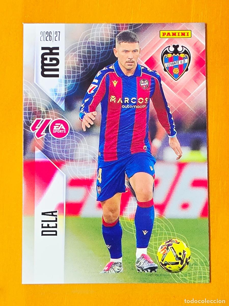 Cromos de f&uacute;tbol: 203 Adri&aacute;n de la Fuente &rdquo; Dela &rdquo;, Levante UD, Panini Megacracks MGK 2026 2027 26 27