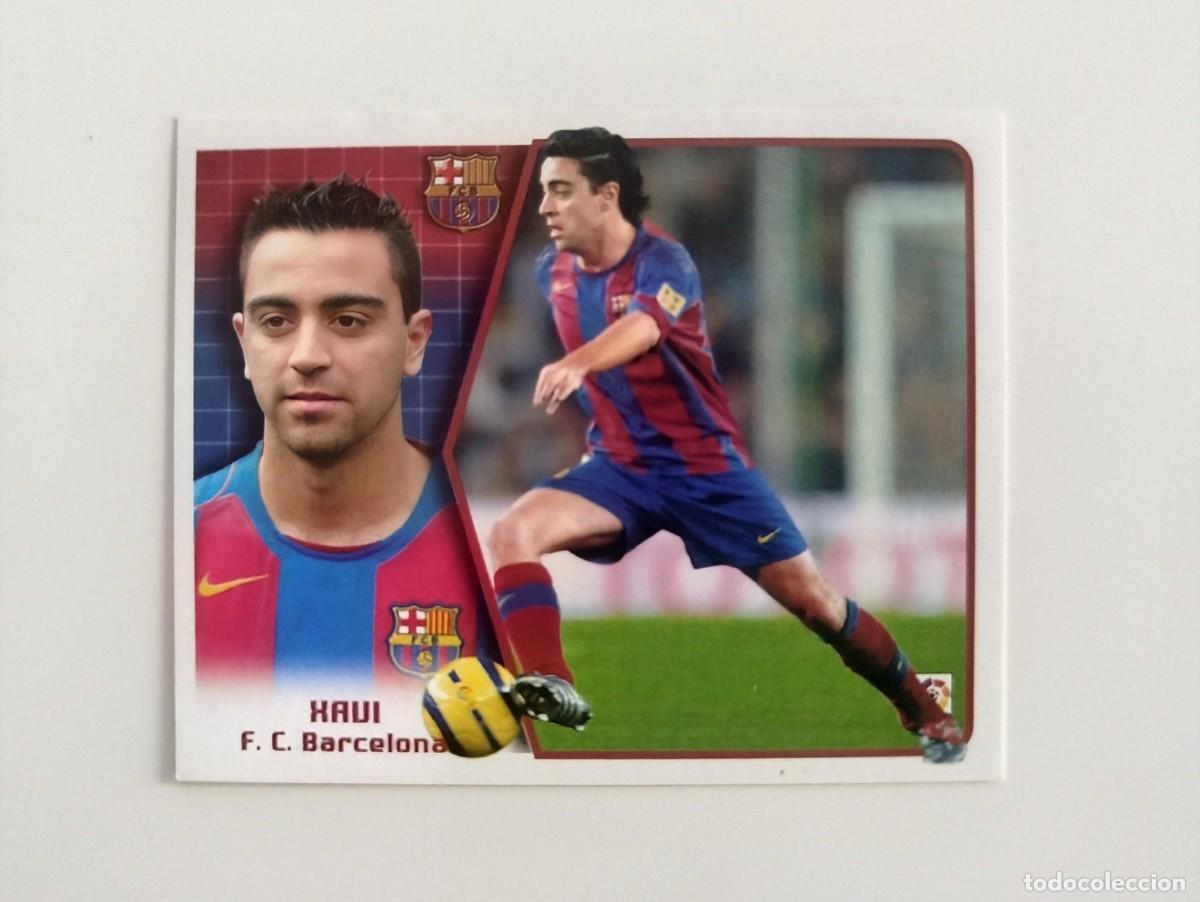 Fu&szlig;ball-Sticker: Xavi SIN PEGAR NUNCA PEGADO FC Barcelona Liga Ediciones Este 05 06 / 2005 2006