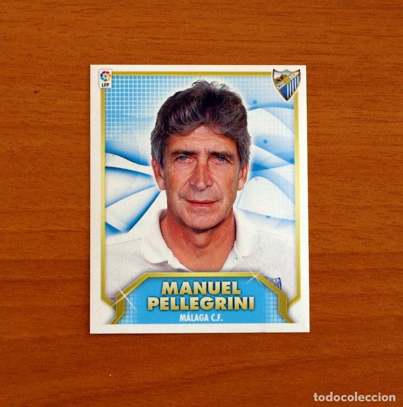 Fu&szlig;ball-Sticker: M&aacute;laga - Manuel Pellegrini, Entrenador - Liga 2011-2012, 11-12 - Ediciones Este - Nunca pegado