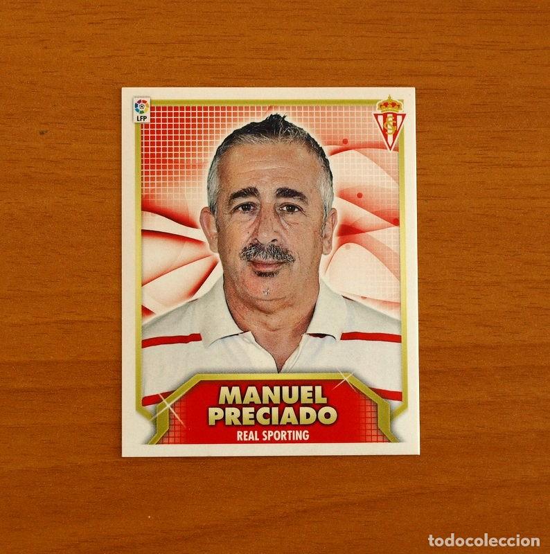 Cromos de f&uacute;tbol: Sporting de Gij&oacute;n - Manuel Preciado, Entrenador -Liga 2011-2012, 11-12 -Ediciones Este -Nunca pegado