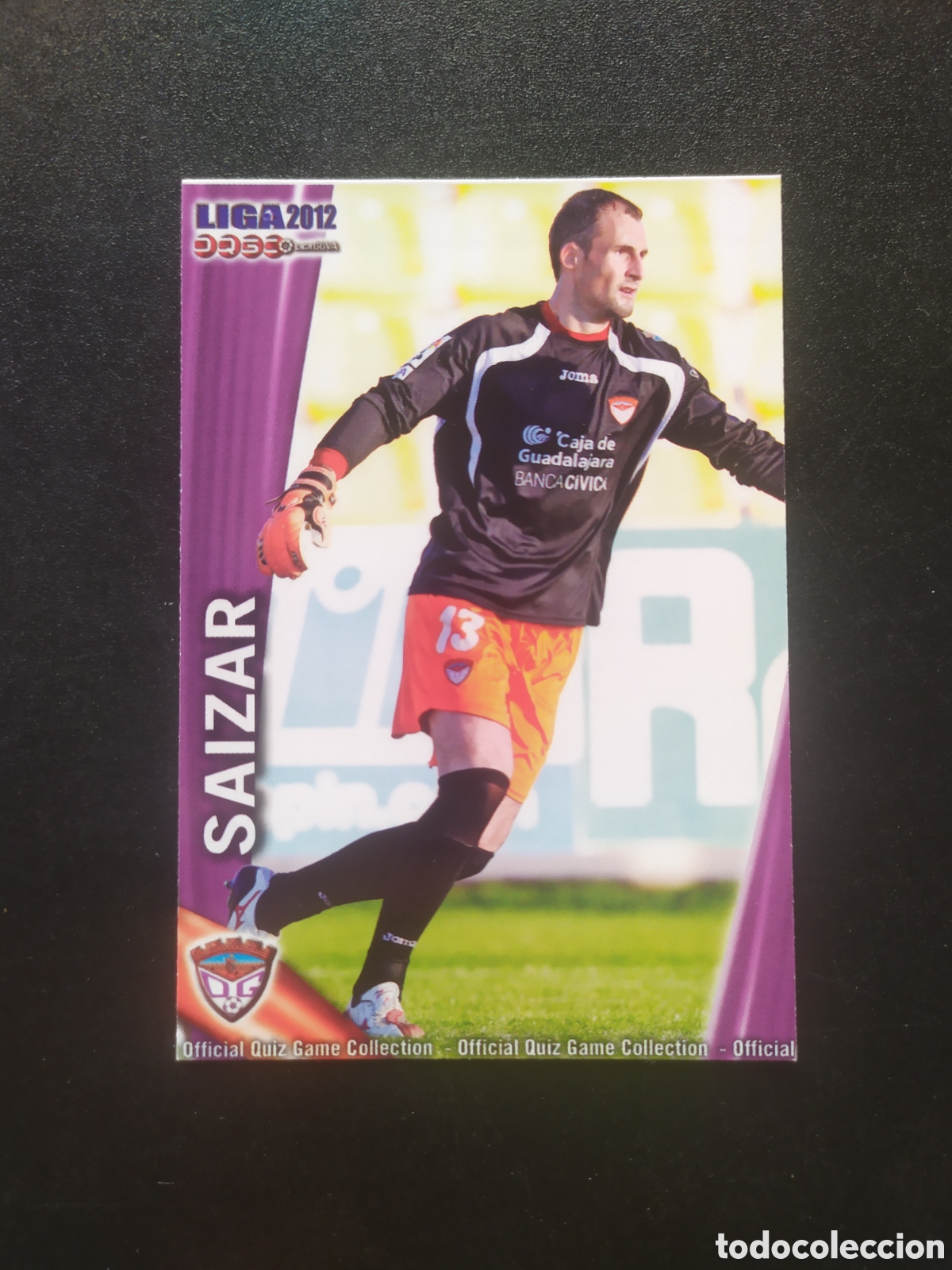 Cromos de f&uacute;tbol: Mundicromo fichas Liga 2011 2012 11 12 Saizar n&deg; 1156 Guadalajara