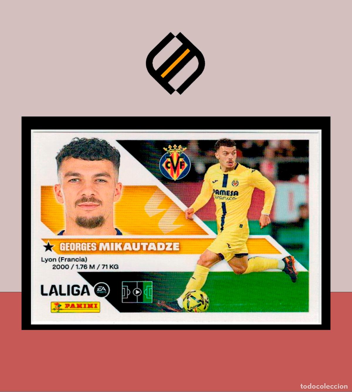 Cromos de f&uacute;tbol: LIGA ESTE 2026 2027 26 27 PANINI VILLARREAL CF N&ordm; 19 MIKAUTADZE STICKER ALB&Uacute;M COLECCI&Oacute;N