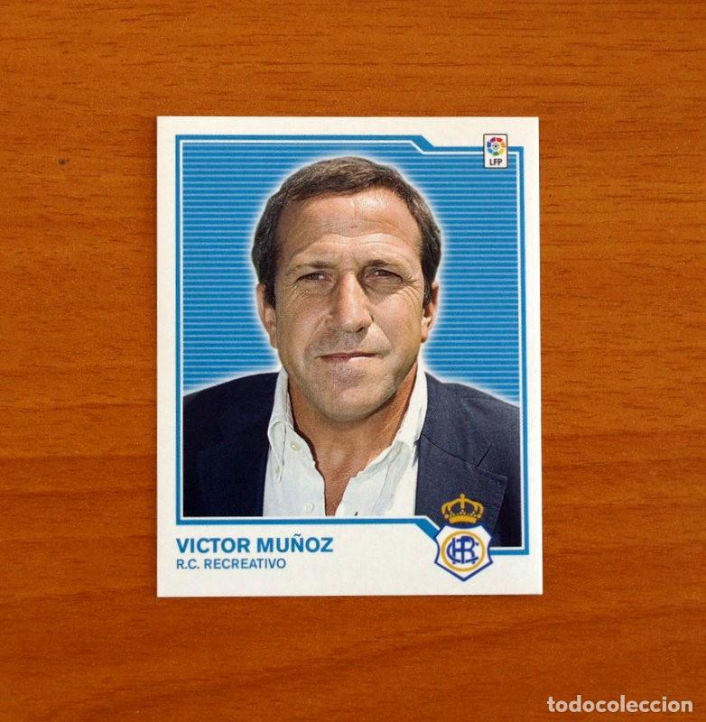 Cromos de f&uacute;tbol: Recreativo de Huelva - V&iacute;ctor Mu&ntilde;oz, Entrenador -Liga 2007-2008, 07-08 -Ediciones Este -Nunca pegado