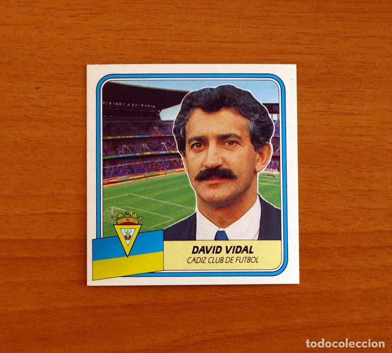 Cromos de f&uacute;tbol: C&aacute;diz - David Vidal, Entrenador - Ediciones Este Liga 1989-1990, 89-90 - Nunca pegado