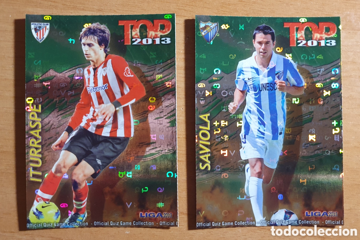 Cromos de f&uacute;tbol: Mundicromo 2012 2013 Top Verde Letras Lote