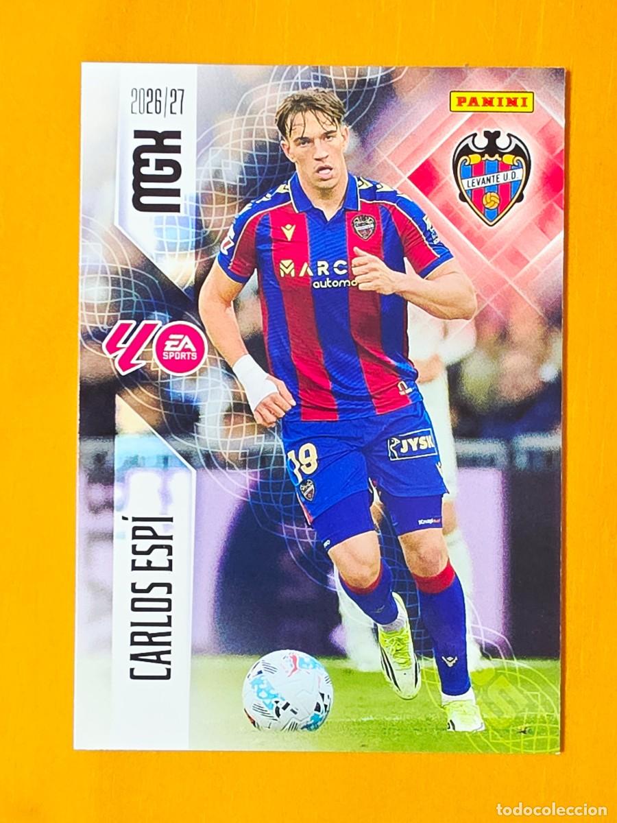 Cromos de f&uacute;tbol: 215 Carlos Esp&iacute;, Levante UD, Panini Megacracks MGK 2026 2027 26 27