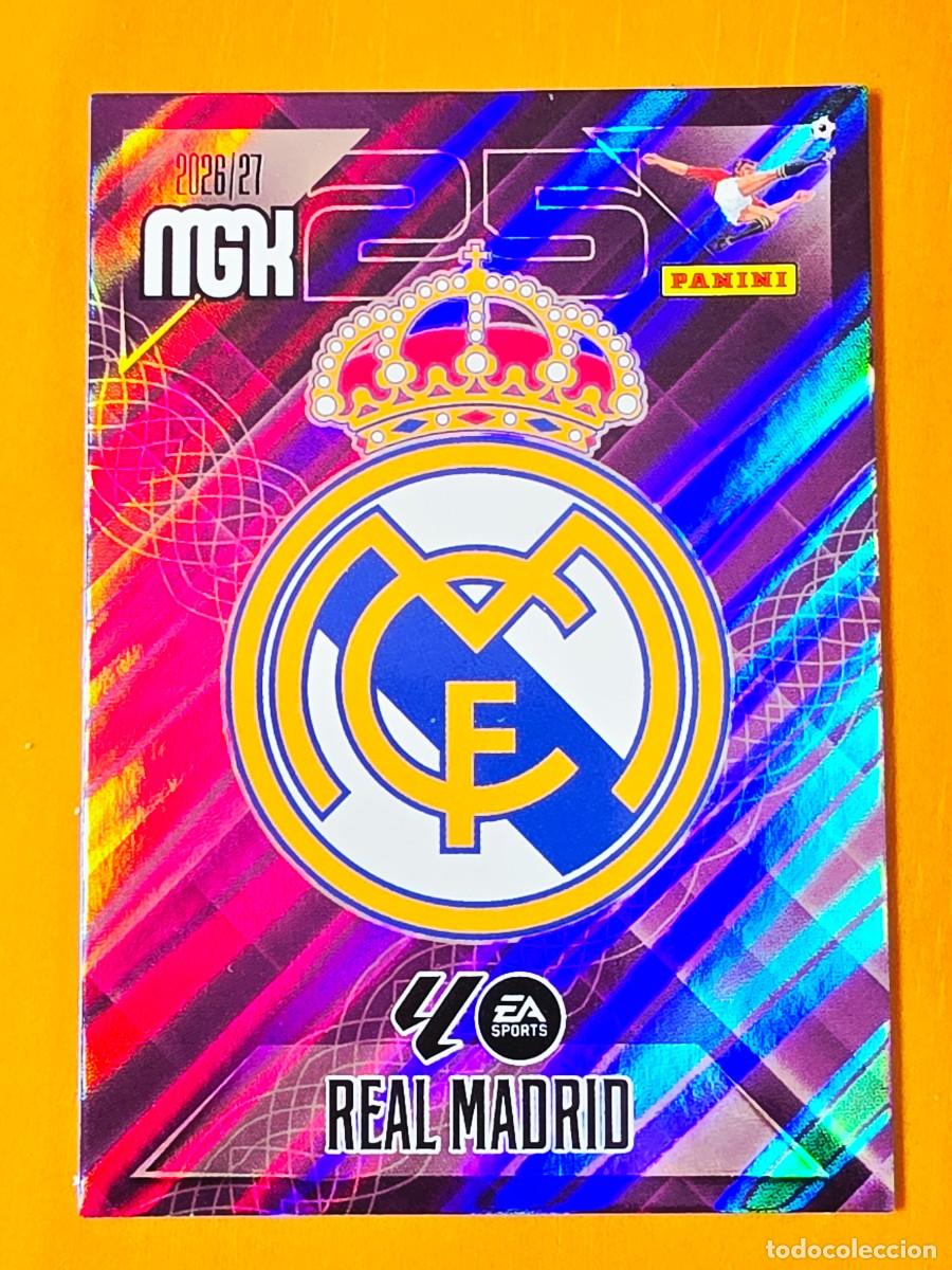 Cromos de f&uacute;tbol: 217 Escudo Real Madrid, Panini Megacracks MGK 2026 2027 26 27