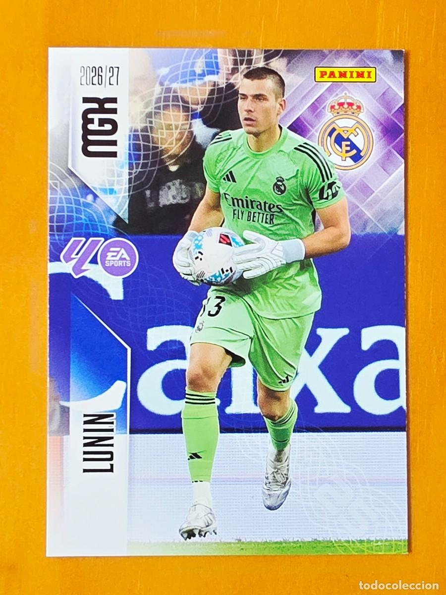 Figurine di Calcio: 219 Andriy Lunin, Real Madrid, Panini Megacracks MGK 2026 2027 26 27
