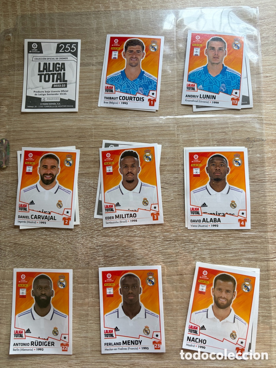 Figurine di Calcio: REAL MADRID CF LOTE LA LIGA TOTAL EQUIPO 2022 2023 22 23 PANINI