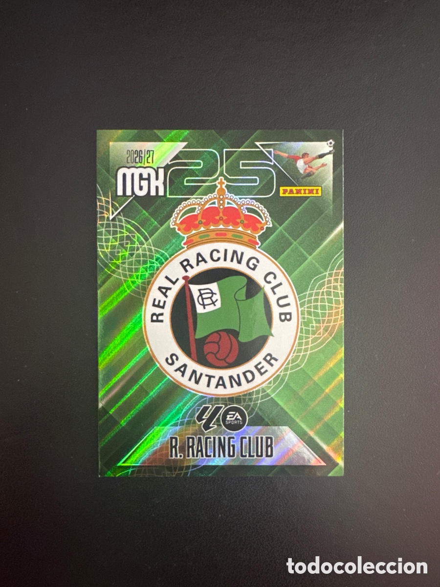Cromos de f&uacute;tbol: ESCUDO RACING DE SANTANDER NUMERO 271 MEGACRACKS 2026 2027