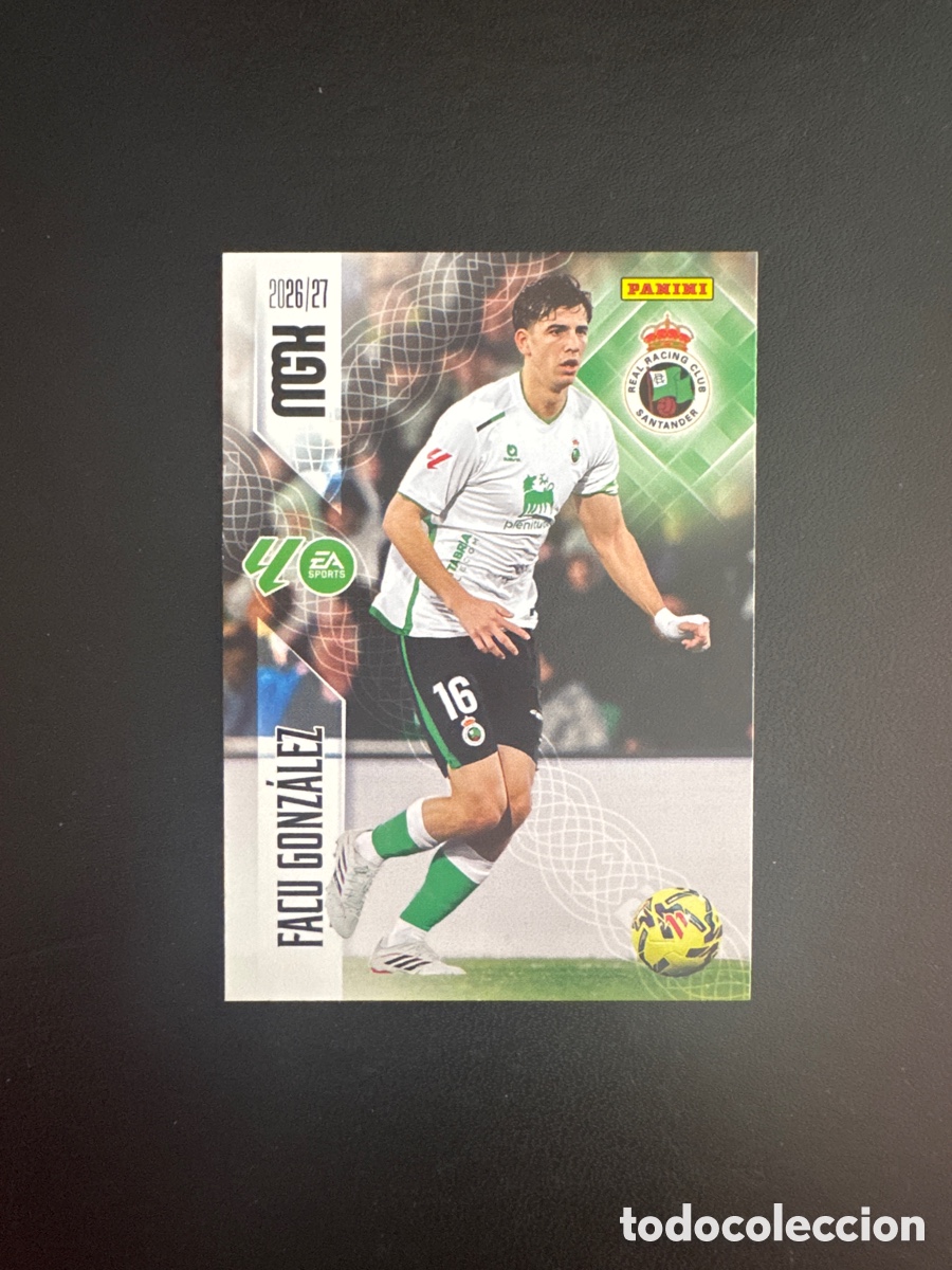Cromos de f&uacute;tbol: FACU GONZ&Aacute;LEZ N&Uacute;MERO 276 RACING DE SANTANDER MEGACRACKS 2026 2027