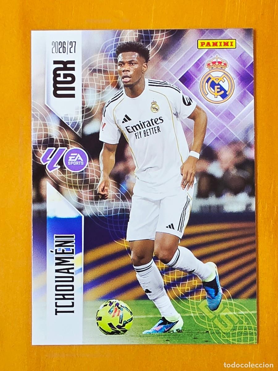 Cromos de f&uacute;tbol: 225 Aur&eacute;lien Tchouam&eacute;ni, Real Madrid, Panini Megacracks MGK 2026 2027 26 27