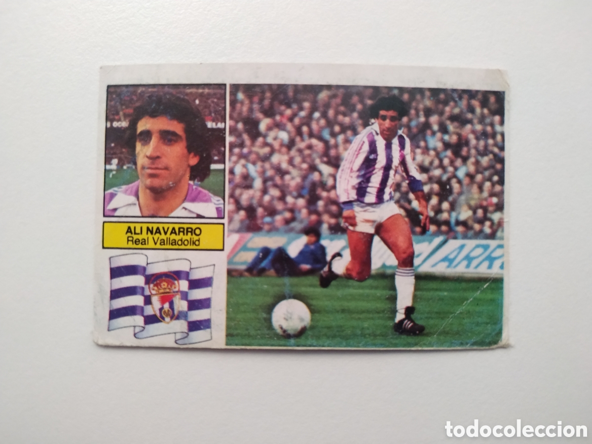 Cromos de f&uacute;tbol: ESTE 82-83 BAJA ALI NAVARRO VALLADOLID 1982-1983 NUEVO