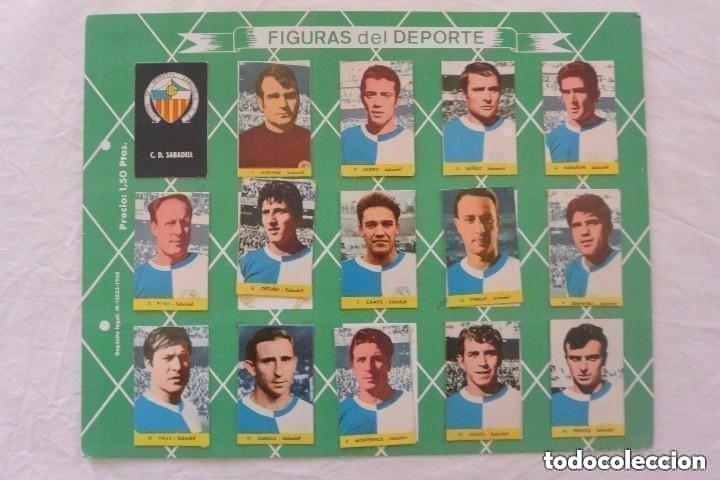 Fu&szlig;ball-Sticker: CARTEL CROMOS FUTBOL FIGURAS DEL DEPORTE FC SABADELL