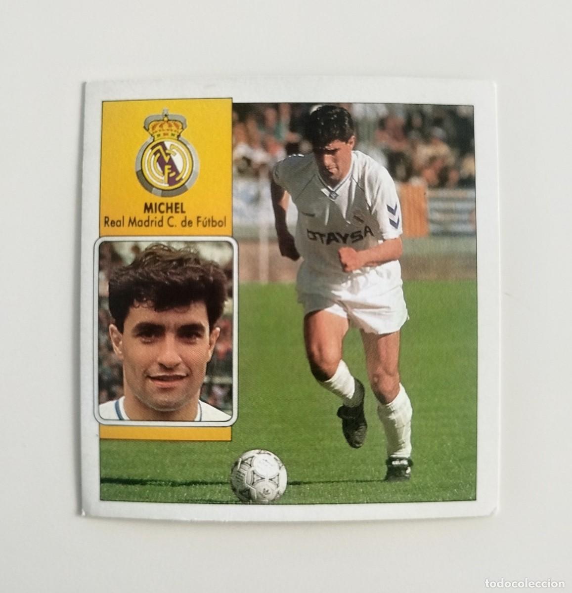 Cromos de f&uacute;tbol: M&iacute;chel SIN PEGAR NUNCA PEGADO Real Madrid CF Liga Ediciones Este 92 93 / 1992 1993