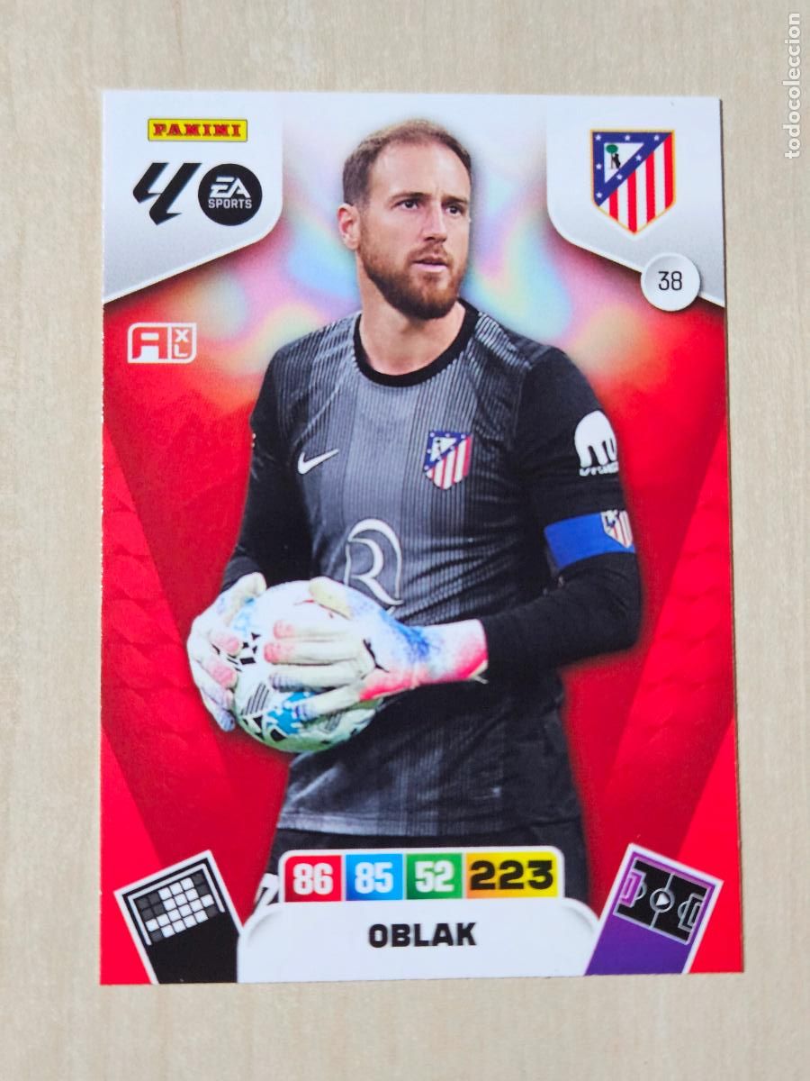 Cromos de f&uacute;tbol: FICHA N&ordm; 38 OBLAK - ADRENALYN 25 26 - PANINI 2025 - 26 - CROMO - ATLETICO DE MADRID