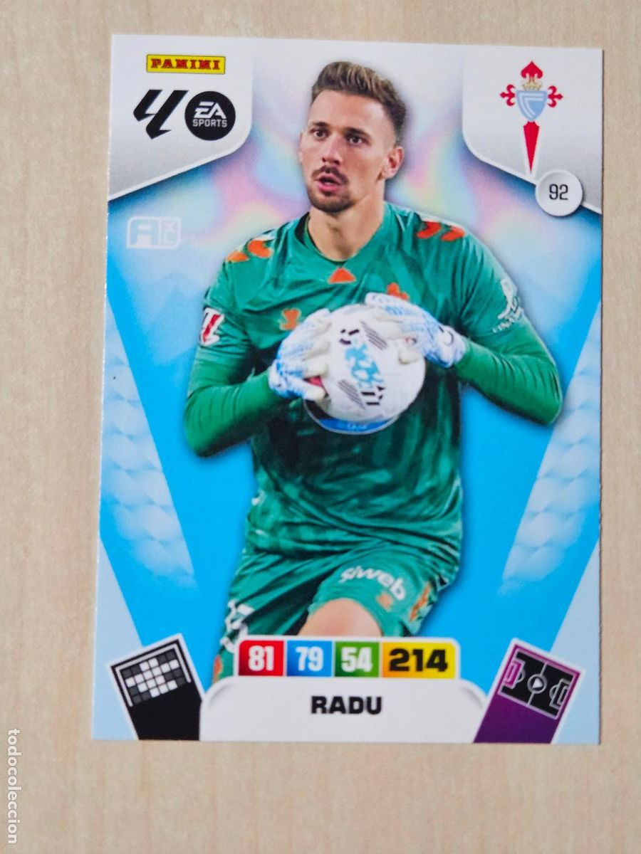 Cromos de f&uacute;tbol: FICHA N&ordm; 92 RADU - ADRENALYN 25 26 - PANINI 2025 - 26 - CROMO - REAL CELTA