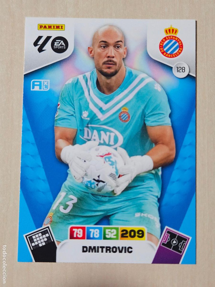 Cromos de f&uacute;tbol: FICHA N&ordm; 128 DMITROVIC - ADRENALYN 25 26 - PANINI 2025 - 26 - CROMO - ESPANYOL